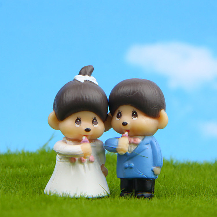 日式杂货蒙少女奶嘴新婚款情侣diy手办微景观造景公仔