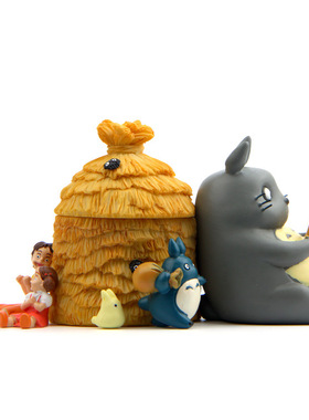 草堆卡通猫劳珍造景休闲