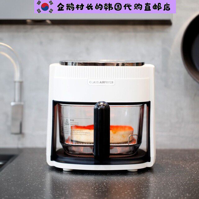 韩国直邮代购小红书博主同款多功能可视透明玻璃篮筐烤箱空气炸锅