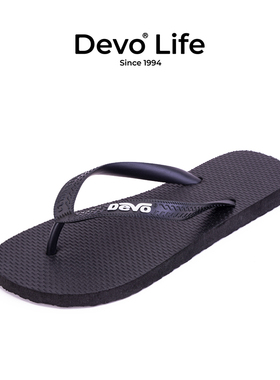 DevoLife人字拖女夏外穿防滑平底简约平跟夹脚情侣沙滩拖16578