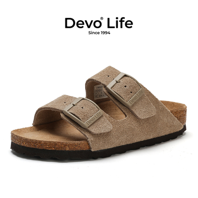 Devo软木儿童凉拖舒适时尚