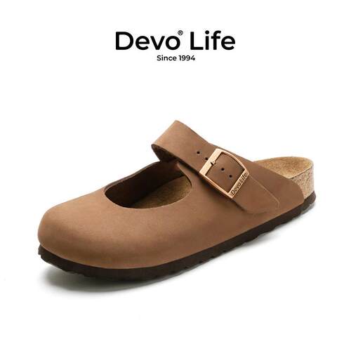平跟女鞋Devo/的沃休闲