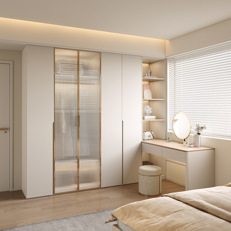 暧逸大容量衣柜梳妆台一体