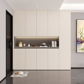 轻奢入户鞋 柜玄关柜客厅隔断柜一体靠墙家用门口大容量收纳柜实木