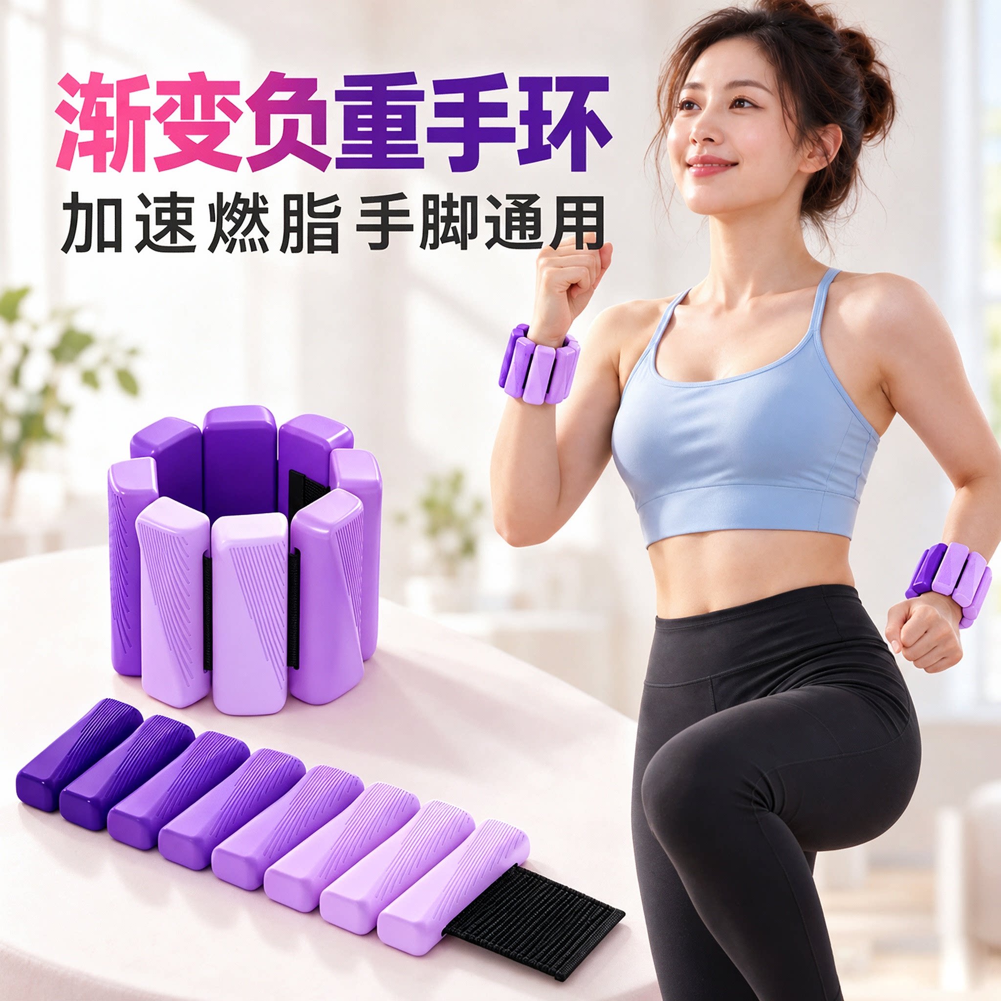 负重手环脚环女士专用手腕负重带