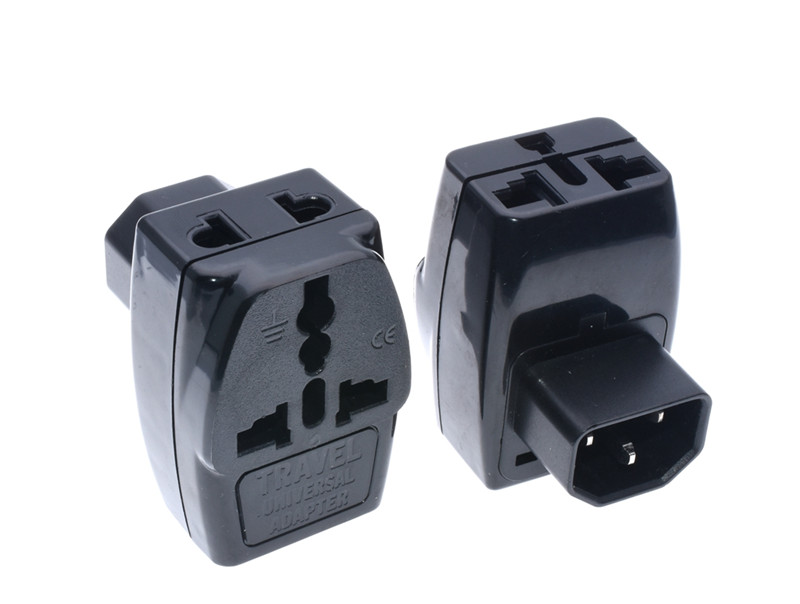 电脑PDU多孔转换插头UPS 服务器IEC320-C14一转三万用转换插座10A