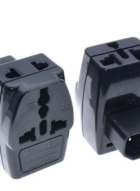 电脑PDU多孔转换插头UPS 服务器IEC320-C14一转三万用转换插座10A