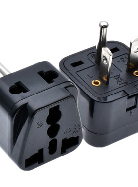 NEMA 6-20P美标一转二插万用转换插头中国台湾T型220V空调插座10A