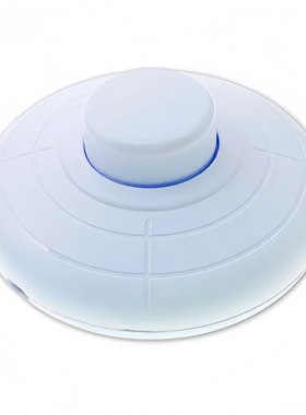 白色床头灯台灯落地灯自锁螺丝式按钮线上中途开关317脚踏开关2A