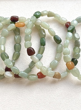 天然和田玉多宝手链女款玉石手串送女友闺蜜生日礼物