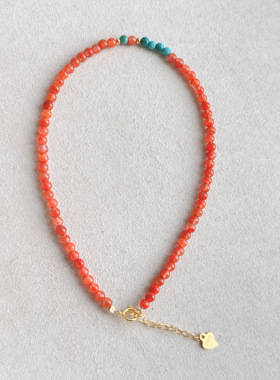 天然南红玛瑙脚链 南红松石脚链 送女友闺蜜生日礼物