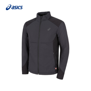 ASICS亚瑟士新款 男子PRIMALOFT跑步棉服外套保暖立领运动夹克外套