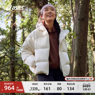 ASICS亚瑟士新款女式运动羽绒夹克保暖舒适反光羽绒服棉服