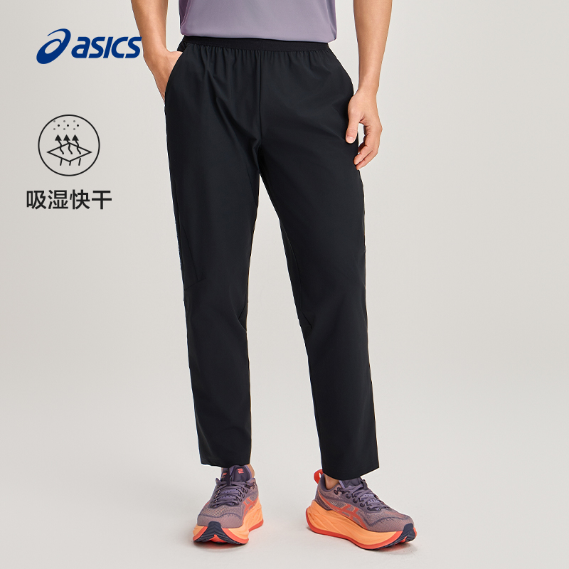 亚瑟士男子吸湿快干凉感运动长裤