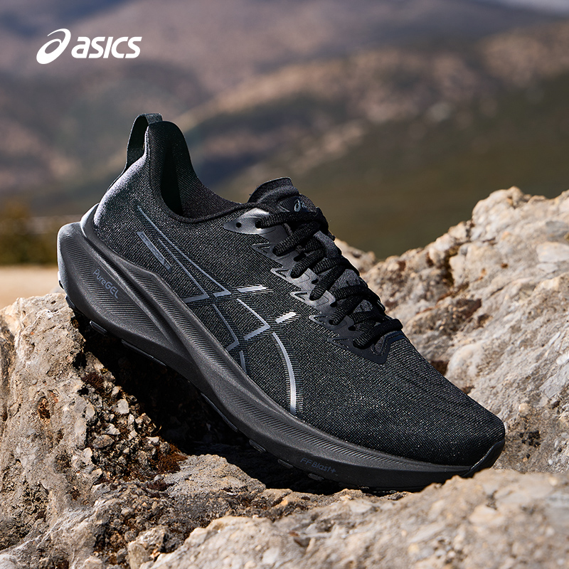 亚瑟士男子稳定支撑透气跑步鞋