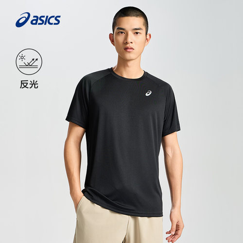 亚瑟士男式舒适跑步短袖
