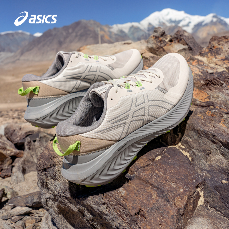 亚瑟士男子缓震透气越野跑鞋