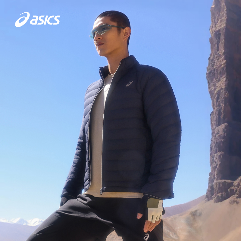 亚瑟士男子保暖羽绒夹克