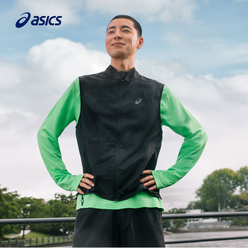 亚瑟士男子防泼水马甲