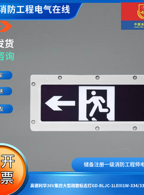 高德利华36V集控大型疏散标志灯GD-BLJC-1LEⅢ1W-334/335/336系列