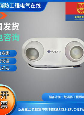 泛海三江老款集中控制壁挂应急灯SJ-ZFJC-E3W/ZS31三江应急疏散