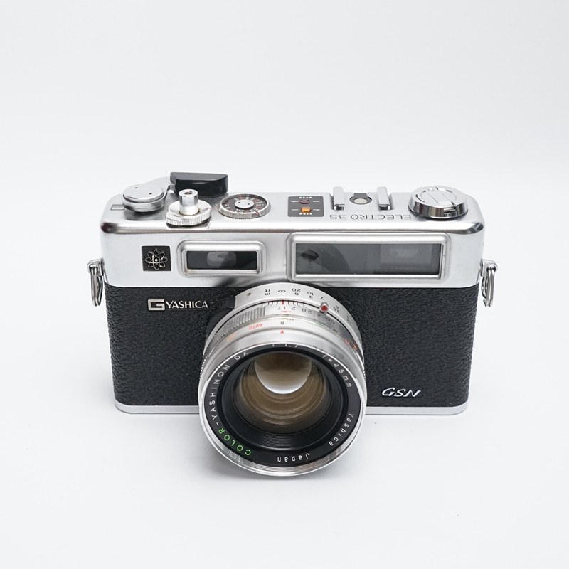 yashica雅西卡electro 35 gsn 旁轴相机银色自动测光金属135胶片