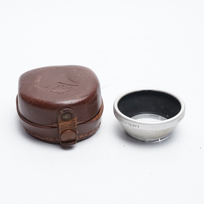 德国蔡司依康28.5mm遮光罩银色外扣式zeiss ikon单反contaflex用