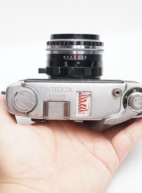 瑕疵银色全金属 雅西卡YASHICA minister 胶片旁轴相机纯机械135