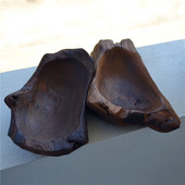 泰国木制果盘创意木雕干果盘瓜子盘摆件酒吧盘东南亚风简约不规则