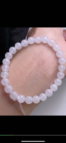 5.8mm,水润 手串，天然翡翠A货blm6107-9