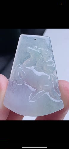44.2-31.7-5mm,水润   马上封侯 天然翡翠A货，yus6929-102