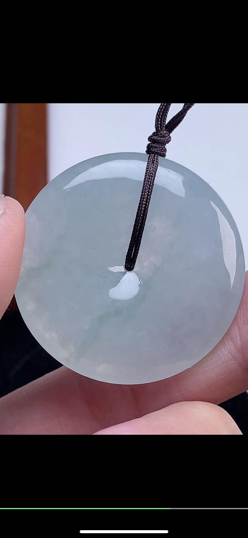 34.7-6.1mm,水润  飘花平安扣 吊坠，天然翡翠A货 shh6716-18
