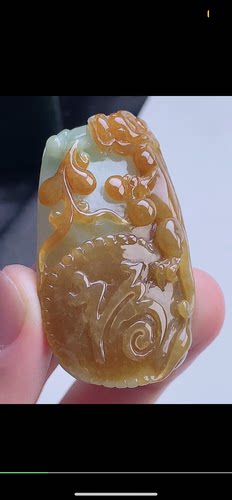 49.1-28.9-10.3mm,水润   黄翡貔貅 天然翡翠A货，yus6929-102