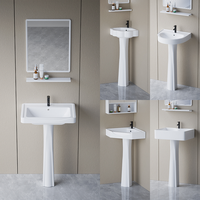 【热销】小户型柱式洗手池家用