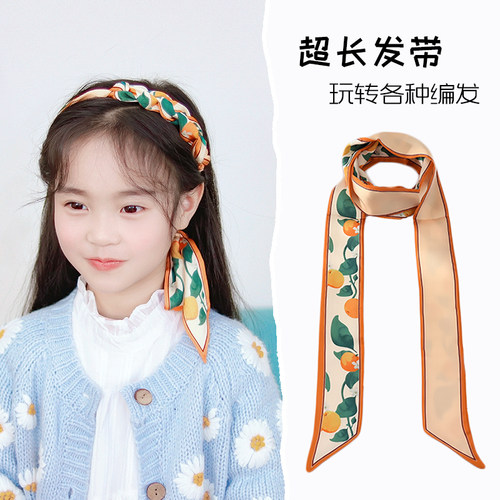 小美妮超长发发带水果编发绑头发