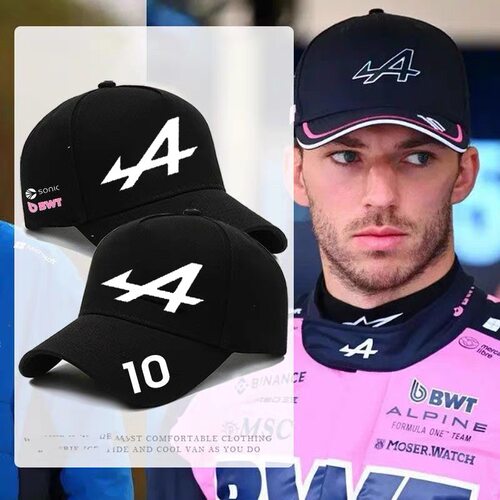 F1赛车Alpine车队鸭舌帽皮埃尔加斯利10号棒球帽男鸭女遮阳运动帽
