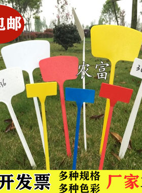 包邮平面斜面塑料大号插地牌园艺标签农用玉米试验地记号标牌组合