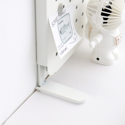 桌面靠墙立架未默集舍洞洞板免打孔置物架书桌立式收纳架安装配件