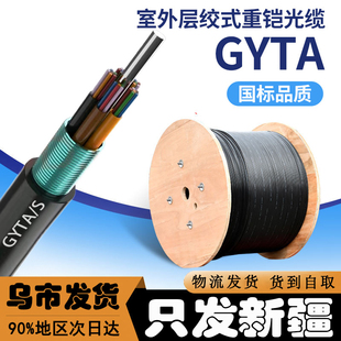 新疆GYTA光缆线现货铠装通信室外单模铠装层绞式架空管道光纤光缆