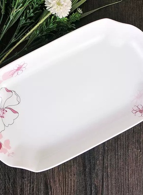 12英寸鱼盘 切口陶瓷盘子 大号蒸鱼盘菜盘 微波炉餐具