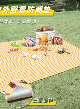 户外露营野餐垫野炊郊游三层加厚