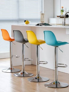 吧椅家用靠背凳子 简约酒吧椅高脚椅 升降椅吧台椅转椅吧凳椅子