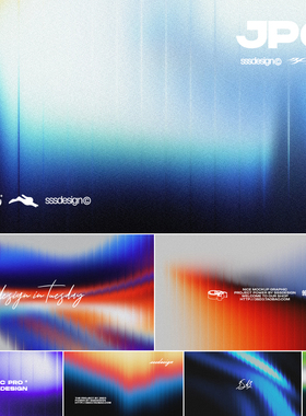 3SD3未来科技视觉冲击酸性长虹玻璃竖杠炫彩渐变年会主画面KV背景