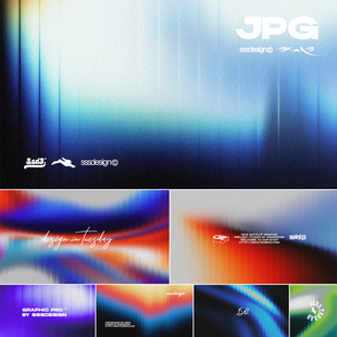 3SD3未来科技视觉冲击酸性长虹玻璃竖杠炫彩渐变年会主画面KV背景