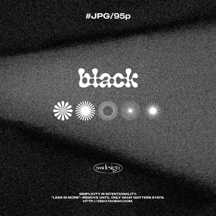 3SD3高级冷调子黑白灰黑色肌理噪点光效渐变主画面VJ背景图片素材