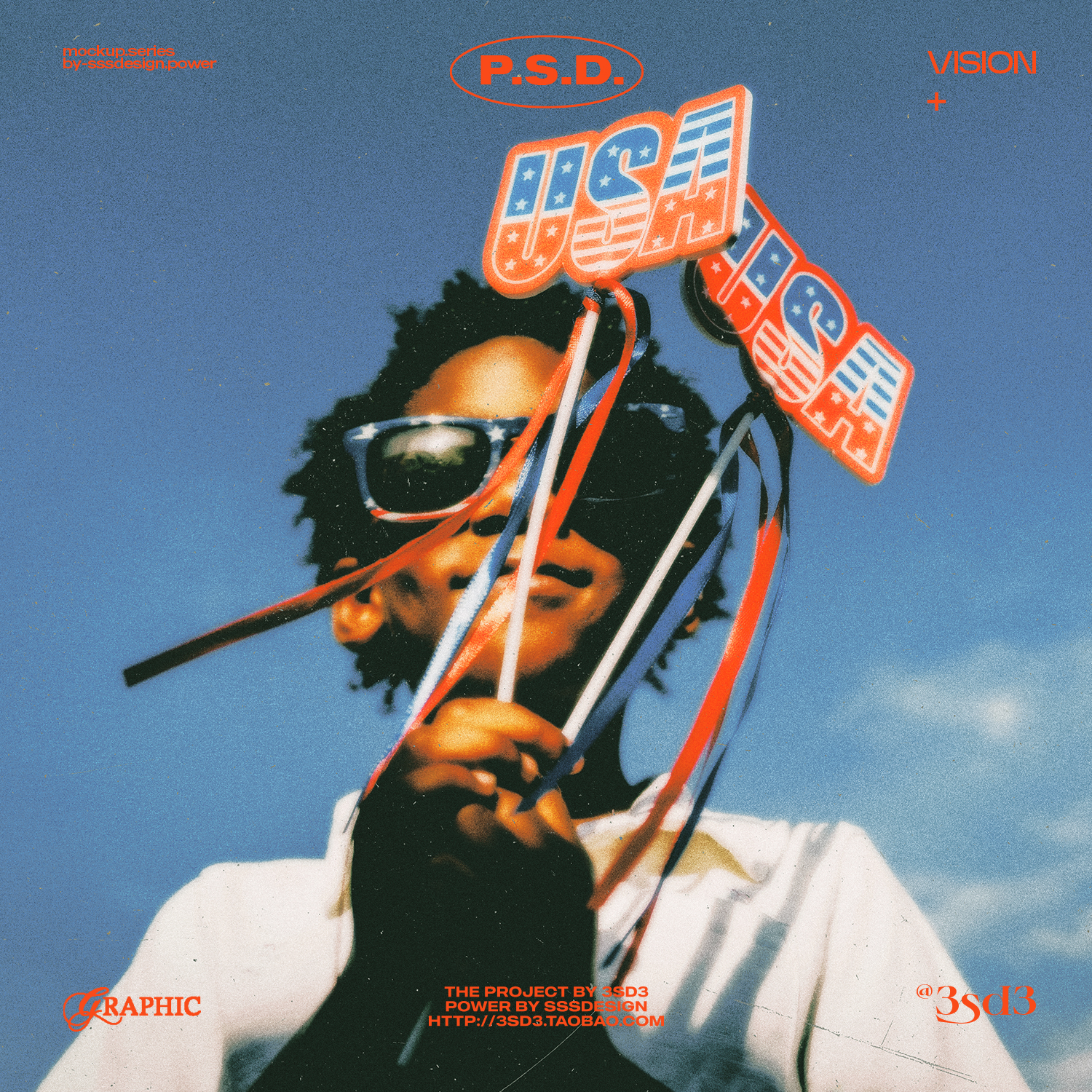 3SD3 胶片质感的复古色调90年代中期氛围人物风景照片效果PSD样机