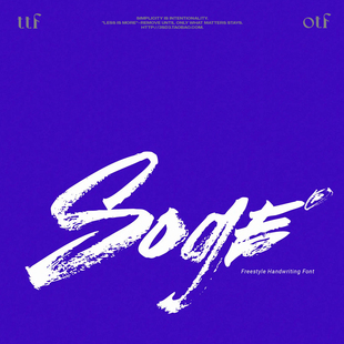 3SD3狂野疯狂摇滚朋克赛博朋克说唱嘻哈毛笔飞雪毛边书法英文字体