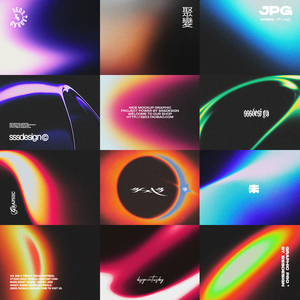 SSSDESIGN 幻彩炫彩弥撒光高级科技梦幻发布会主画面噪点渐变背景