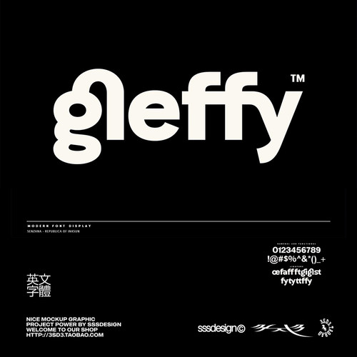 SSSDESIGN高级专业极简好看商业LOGO标题PROCREATE英文PSAI字体包