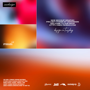 SSSDESIGN 高级未来科技发布会VJ年会主画面梦幻渐变彩色背景图片